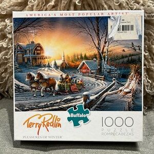 Buffalo Terry Redlin Pleasures of Winter Puzzle - 1000 Pieces
